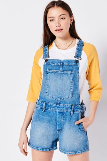 superdry short dungarees