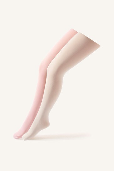 Buy Monsoon Pink Plain Nylon Tights Set 