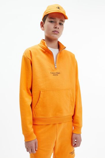 half zip sweatshirt calvin klein