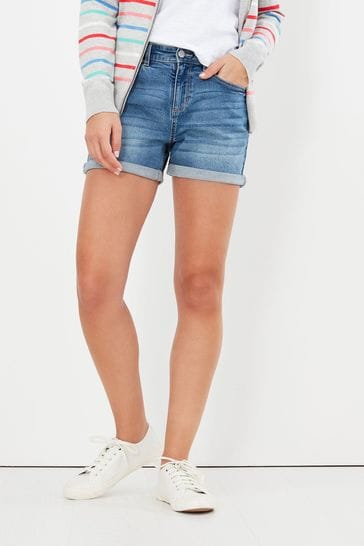 Buy Joules Blue Shirley Denim Shorts 