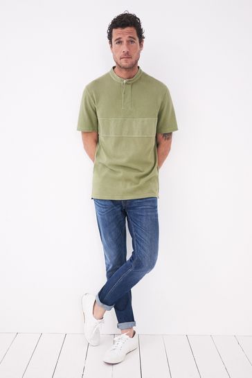 White Stuff Green Hollington Rugby Top 