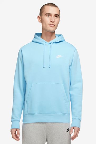 nike men's sportswear club fleece hoodie blue