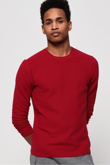 superdry red jumper