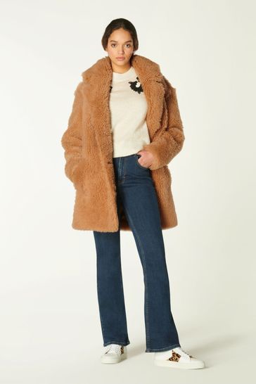 lk bennett shearling coat