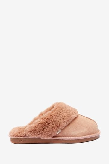 suede mule slippers next