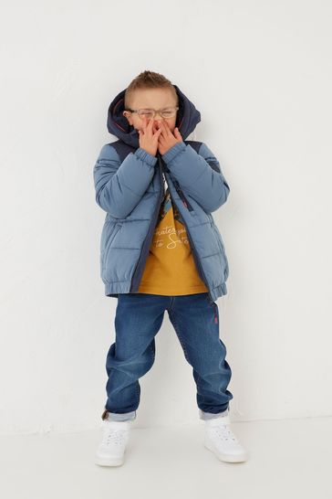 Buy FatFace Blue Ellis Padded Jacket 