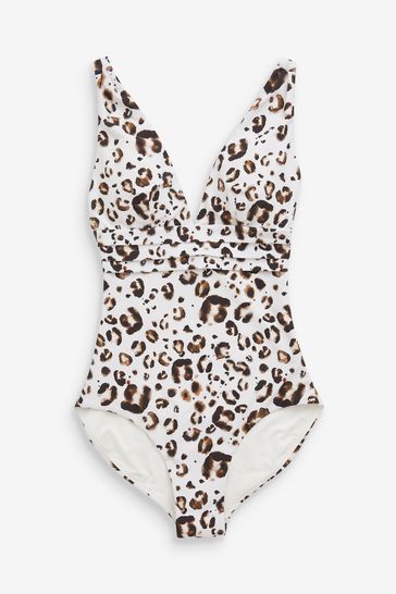 leopard print tummy control swimsuit