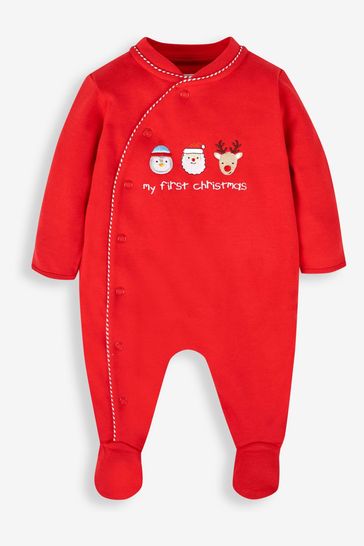 Buy JoJo Maman B b Red My First Christmas Sleepsuit from Next Germany