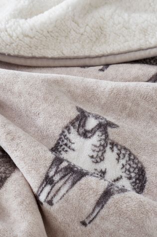 Catherine Lansfield Natural Sheep Throw