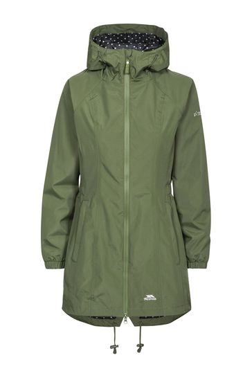 Green trespass coat hot sale