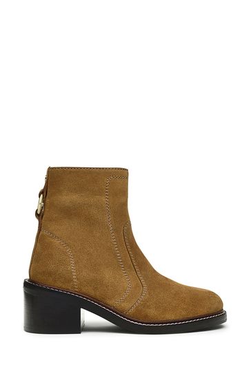 Radley London Natural New Street Suede Jeans Boots
