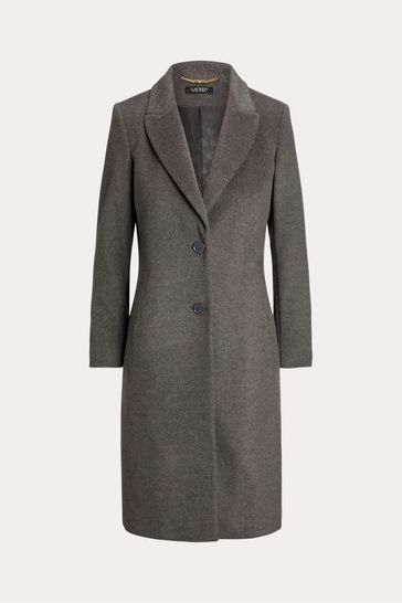 Wool blend reefer coat lauren ralph lauren cheap