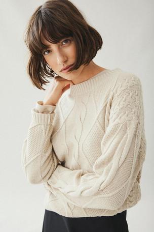 Next cable knit jumper top