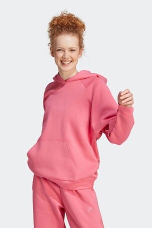 adidas Pink Sportswear All Szn Fleece Boyfriend Hoodie