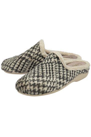 Buy Lotus Green Textile Mule Slippers from Next Malta
