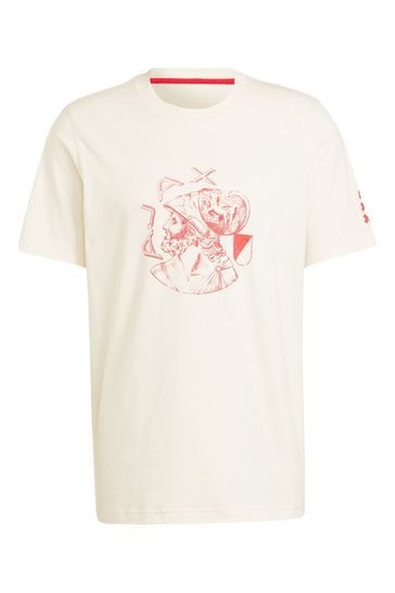 Buy adidas 100 Cotton Ajax x Originals Crest T Shirt from Next Turkey