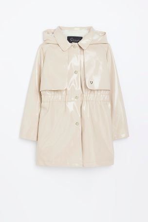 River Island Brown Girls Glam Trench Coat