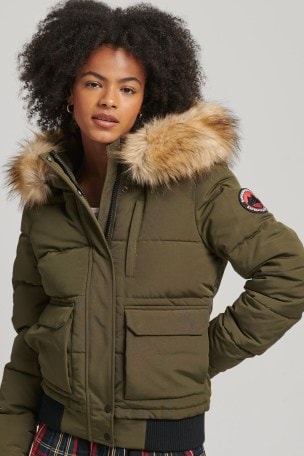 Superdry green bomber jacket outlet