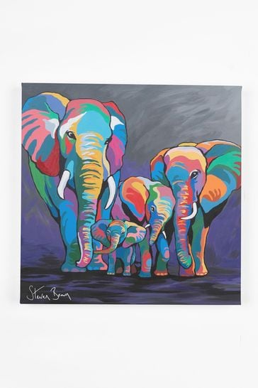 Steven Brown Art Purple Allan & Jackie McZoo Medium Canvas Print