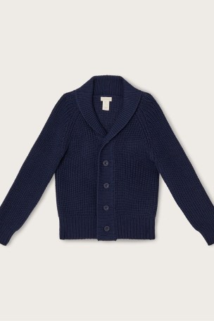 Monsoon Navy Shawl Collar Cardigan