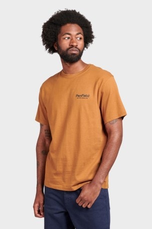 Penfield Brown Arc Mountain Back Graphic Short-Sleeved T-Shirt