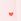 sweet pink hearts The Flat Lay Co. Marshmallow Open Flat Box Makeup Bag