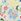 ألوان متعددة زهور - Joules Let's Go Short Sleeve T-shirt