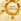Gold Tone Daisy Balloon Necklace