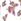 White Butterfly Victoria's Secret Pink Cheeky Bikini Bottoms