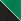 Negru și Verde X2 - Love & Roses Notch Neck Jersey T-shirt 2 Pack
