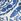 Blau/weißer Blumendruck​​​​​​​ - Wide-Leg-Hose aus Leinenmischung mit Bindegürtel