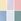 Pastels White/Blue/Green/Pink/Yellow/Lilac Purple - Стандартний крій - Essential Cotton футболки 6 Pack