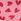Pink Heart Touch Fasten Strap Printed Trainers