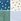 Blue/Green Spot Print Lace Trim Cotton Blend Knickers 4 Pack