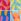 Bright Orange/Green/Blue Colour Geo 5 Pack Hipster Boxers 5 Pack