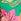 Verde și Roz Floral - Love & Roses Print V-neck Jersey Vest