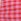 Pink/Red Crinkle Gingham Trim Bandeau Bikini Top