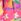 Roz/Galben - Set de fuste Rara Bandana pentru fete River Island