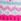 fluro pink blue Heart Trapper Hat (3mths-13yrs)