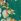 Green Yumi Floral Pleated Wrap Dress