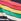 Navy Rainbow Stripe Love & Roses Crew Neck Jersey T-shirt