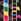 Black Rainbow 5 Pack Cotton Rich Footbed Ankle School Socks