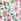 Ecru/Pink Floral Cath Kidston Zipped Flat Purse