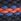 Navy/Orange Woven Plait Belt