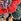 Red Pavers Heeled Floral Black Ankle Boots