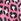Pink Hugo Print Triangle Bikini Top