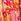 Pink Roman Leaf Print Buttoned Smock Dress