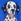 Cobalt Blue Dog Graphic - Long Sleeve Crew Neck Knitted Jumper
