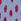 Red and Blue Spot Love & Roses Shirred 3/4 Sleeve Jersey Top