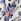 Blue Bird Print Yumi Viscose Wide Leg Trousers
